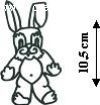 Zajac s ohnutým uchom 105 mm