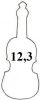 Husle - violončelo 123 mm
