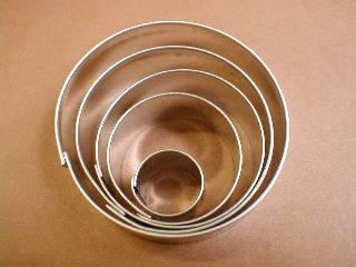 Koliečka hladké 57 mm 5 ks